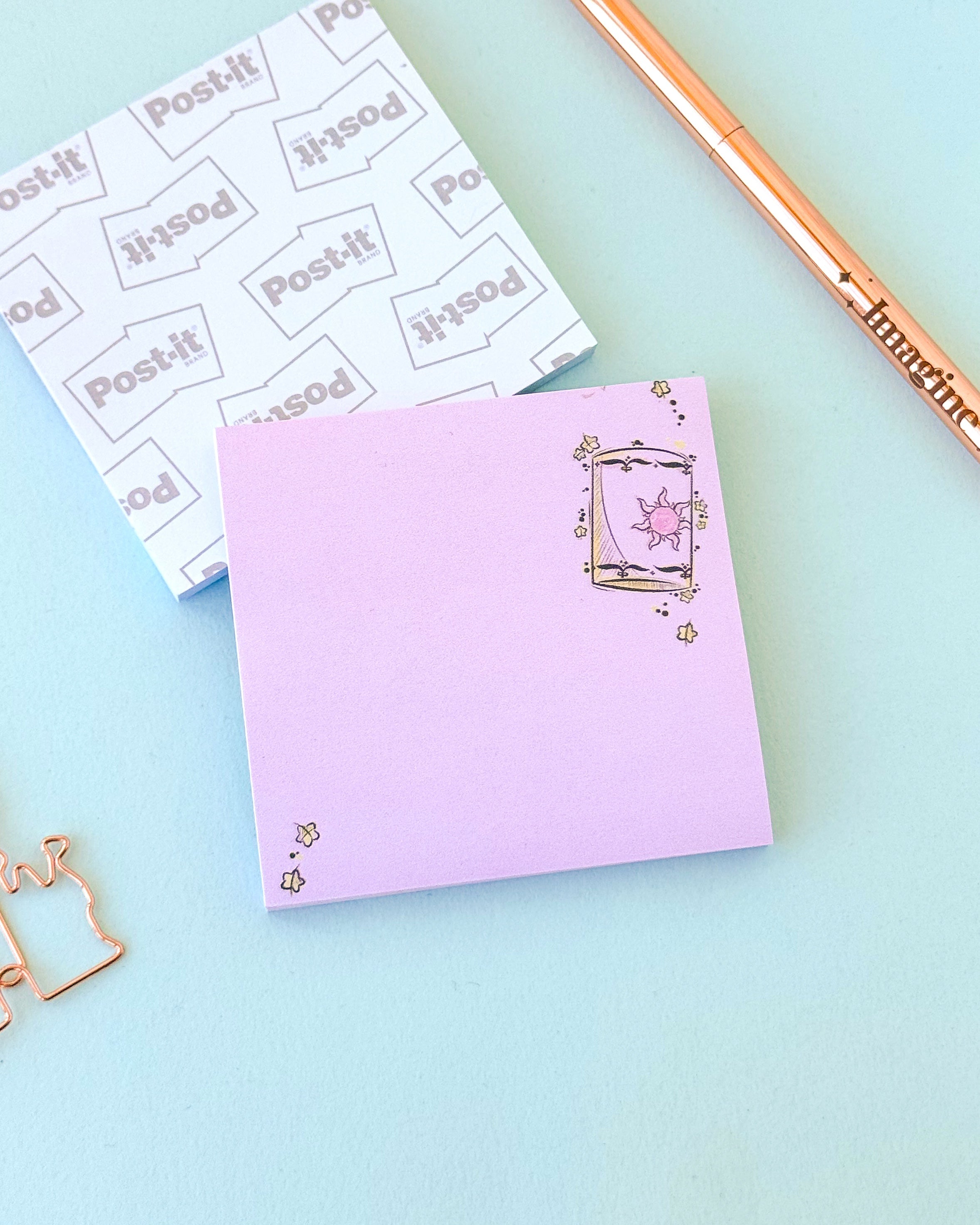 Rapunzel Lantern Princess Sketch Post It