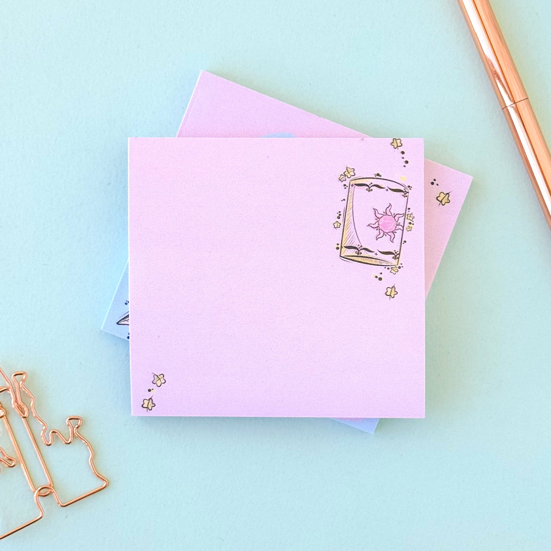 Rapunzel Lantern Princess Sketch Post It