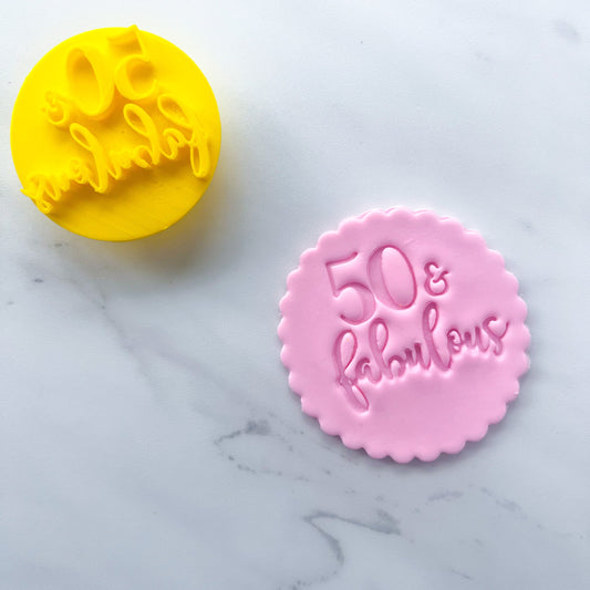 50 AND FABULOUS EMBOSSER