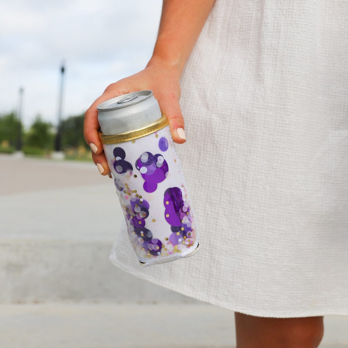 Spirit Squad Confetti Skinny Can Drink Sleeves