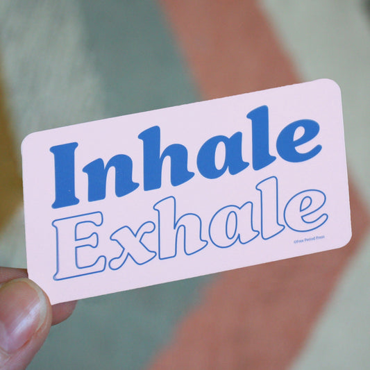 Inhale Exhale Vinyl Decal Sticker