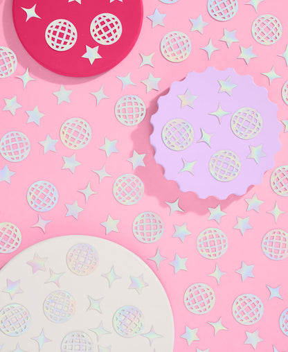 Disco Confetti - 200 pc iridescent foil confetti