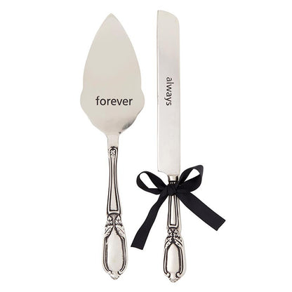 Silver Cake Serving Set
