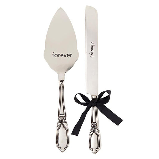 Silver Cake Serving Set