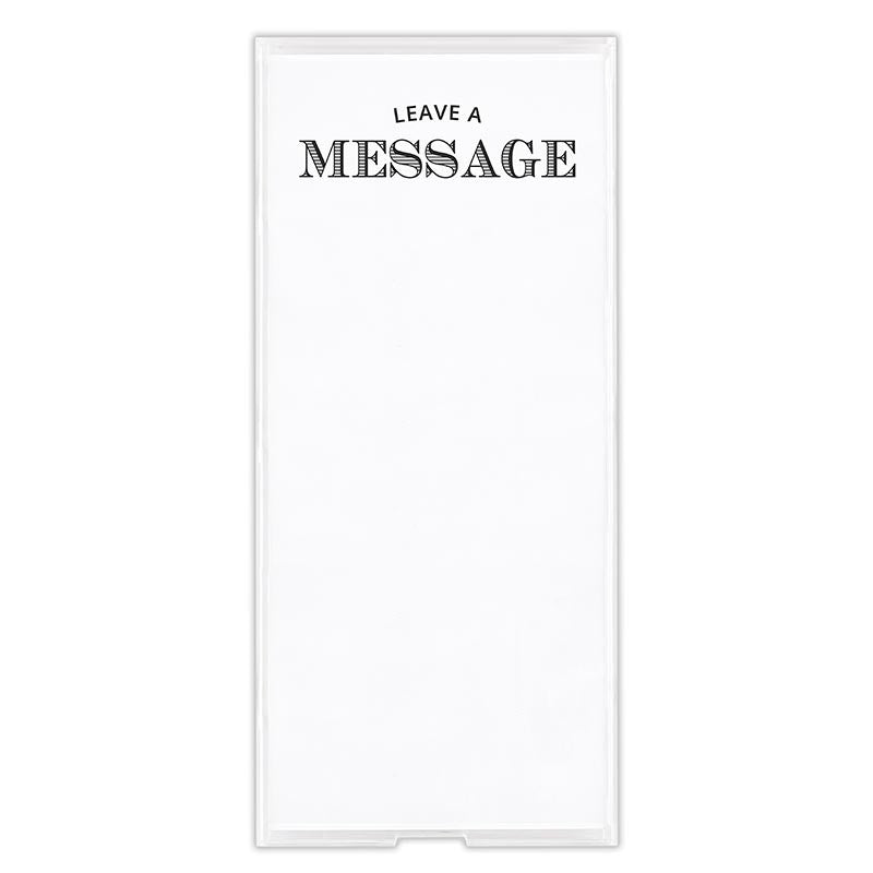 Rectangle Notepaper with Acrylic Tray - Leave A Message