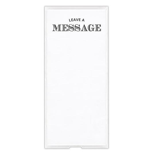 Rectangle Notepaper with Acrylic Tray - Leave A Message