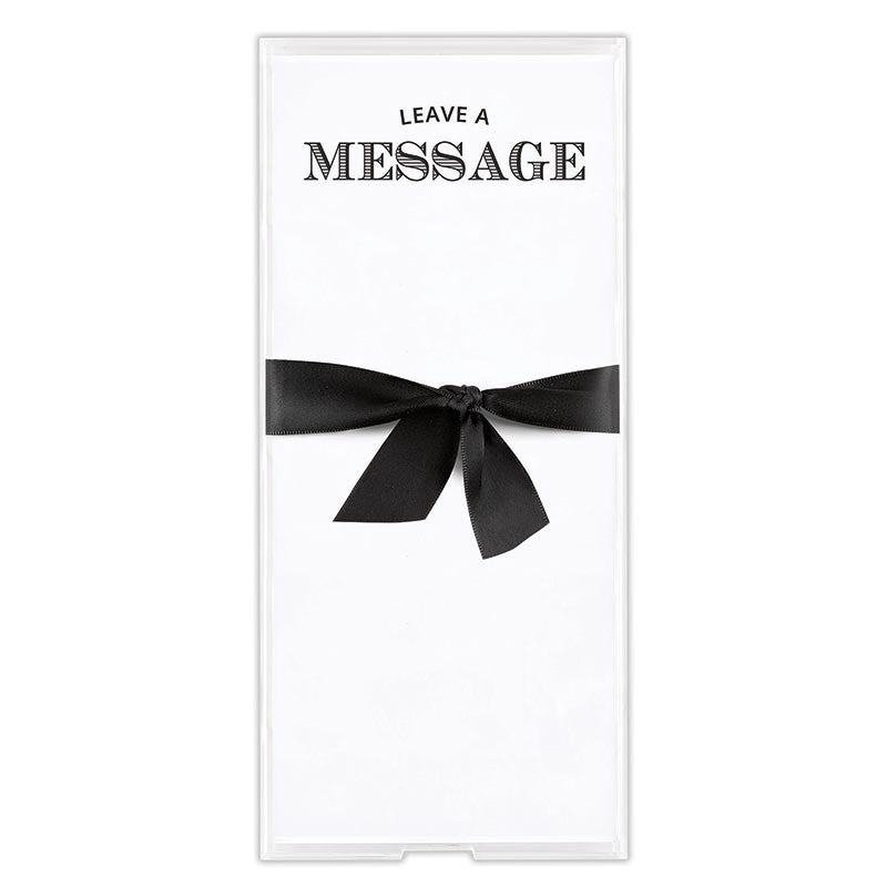 Rectangle Notepaper with Acrylic Tray - Leave A Message