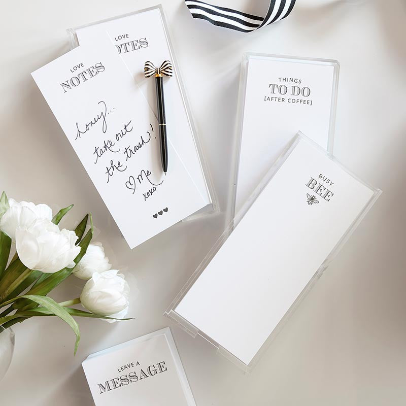 Rectangle Notepaper with Acrylic Tray - Things To Do (After Coffee)
