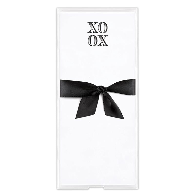 Notepaper in Acrylic Tray - XoXo