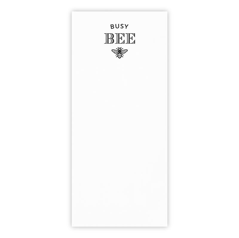 Rectangle Notepaper with Acrylic Tray - Busy Bee