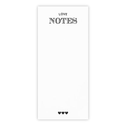 Rectangle Notepaper with Acrylic Tray - Love Notes