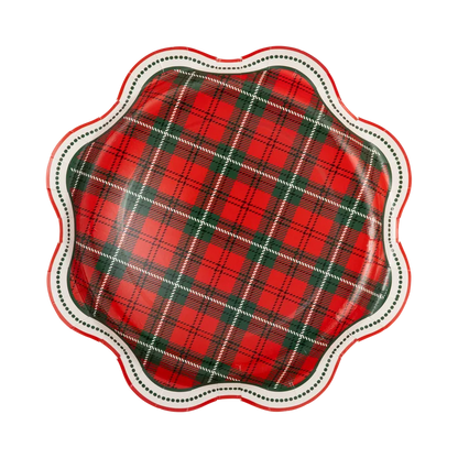 Plaid Dot Edge Plate - 10"