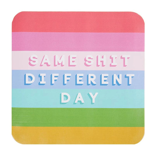 Stripe Leatherette Mouse Pad