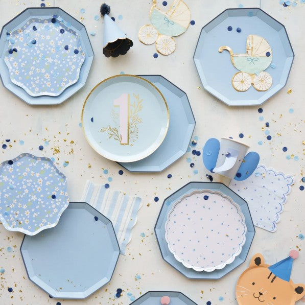Sky Blue Signature Large Plates