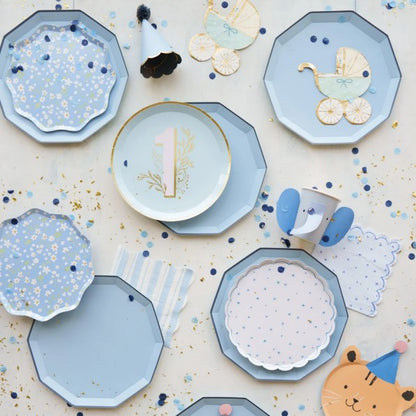 Sky Blue Signature Large Plates