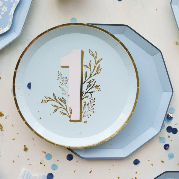 Sky Blue Signature Large Plates