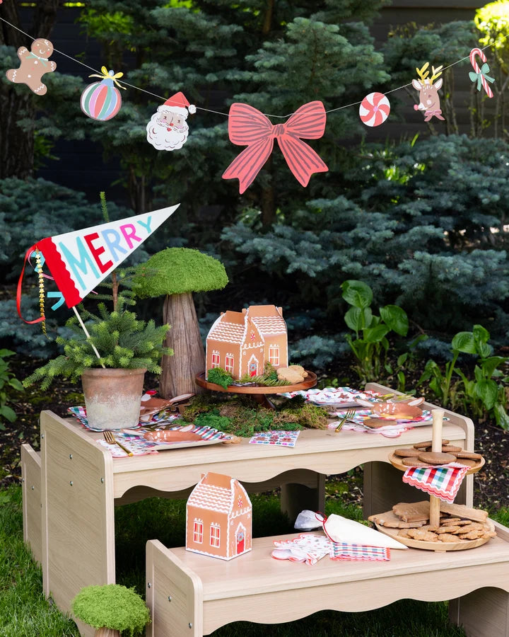 Gingerbread House Treat Boxes with stickers