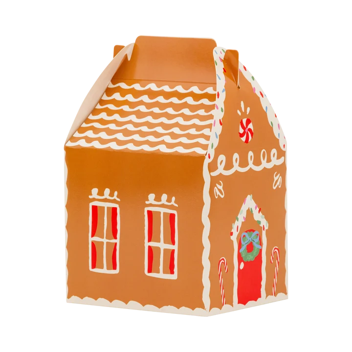 Gingerbread House Treat Boxes with stickers