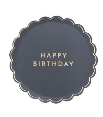Midnight Blue Signature Happy Birthday Small Plates