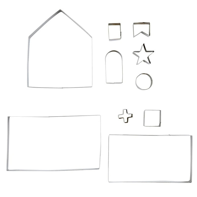 Gingerbread House Cookie Cutter Set Book Box - I'll be Home for Christmas