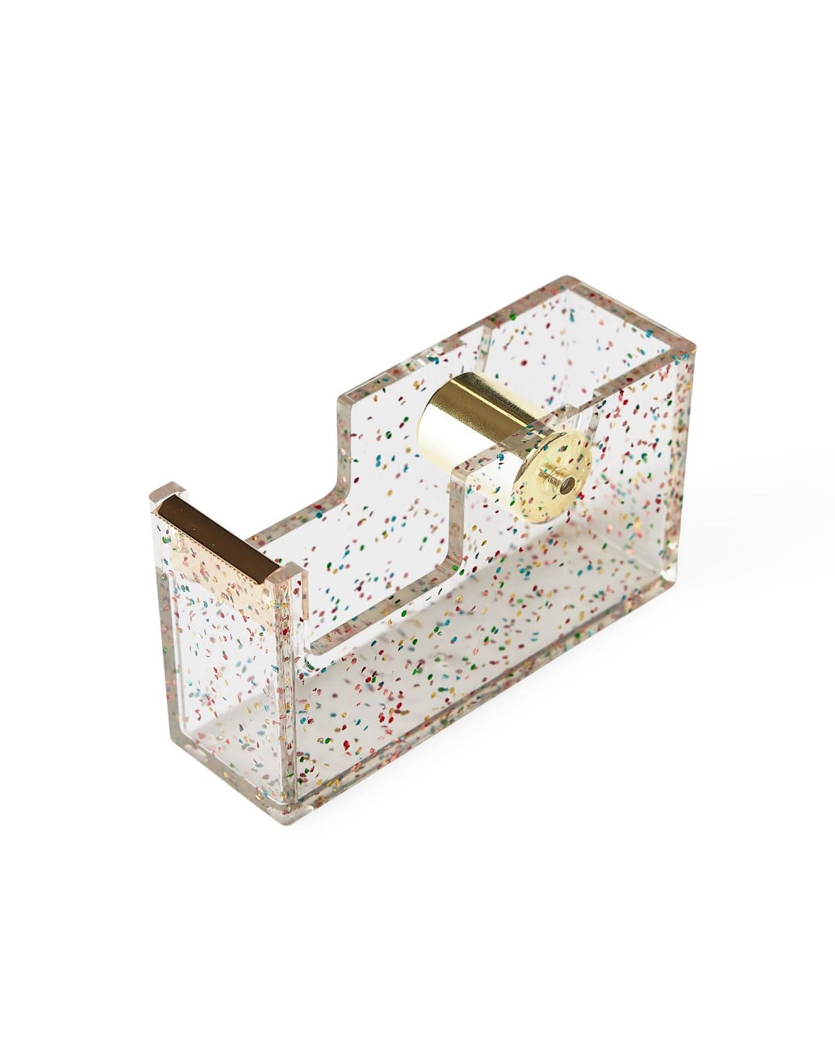 Confetti Injected Acrylic Tape Dispenser