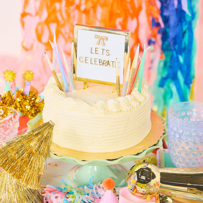 Rainbow Glitter Birthday Candles (set of 10)