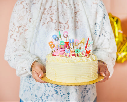 Big Birthday Energy Glitter Birthday Candle Set