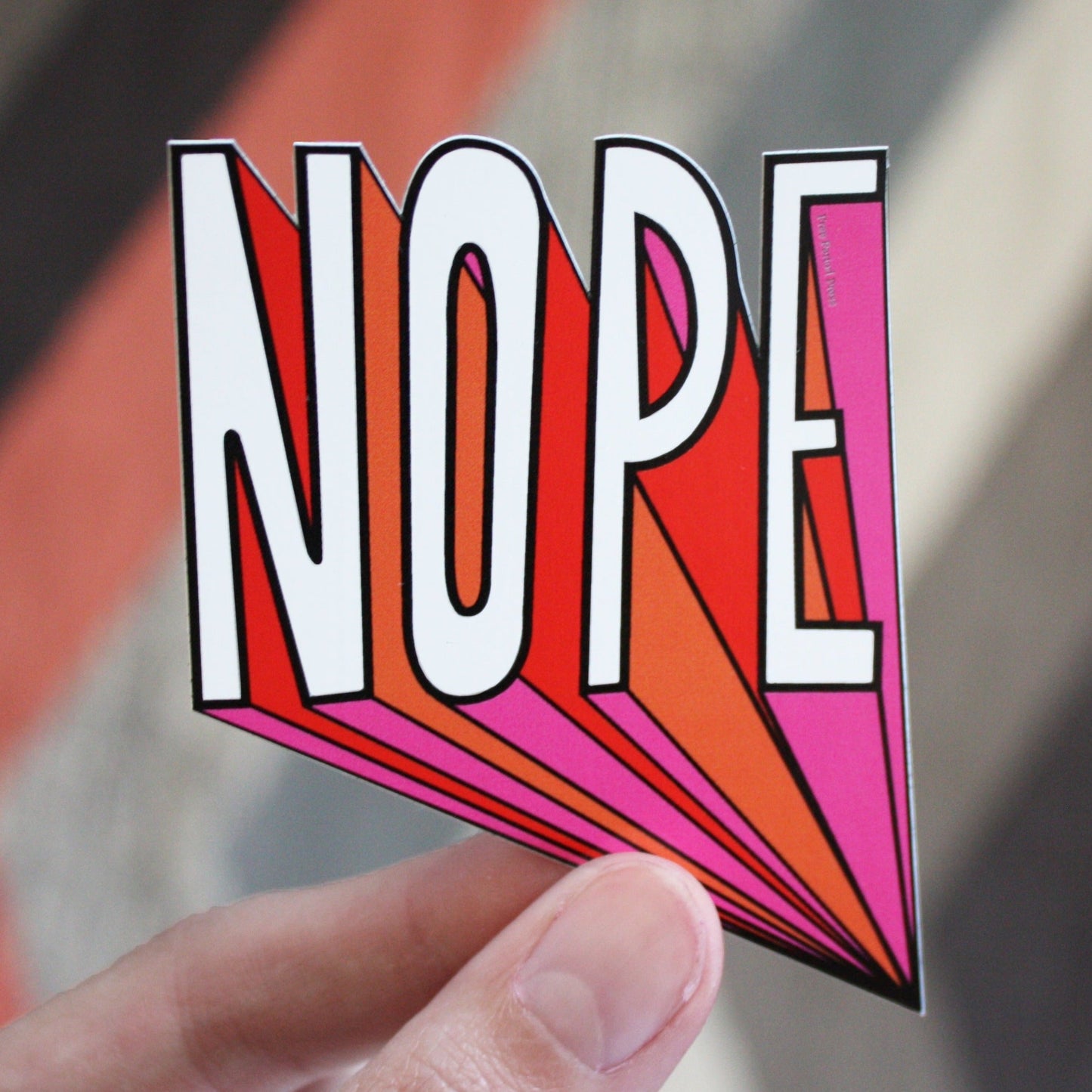 Nope Vinyl Decal Sticker