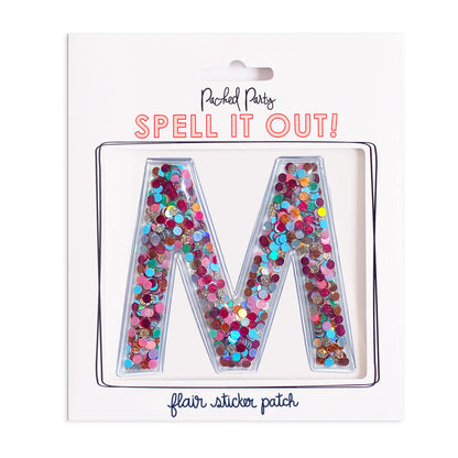 Confetti Letter Stickers - Adhesive Patches