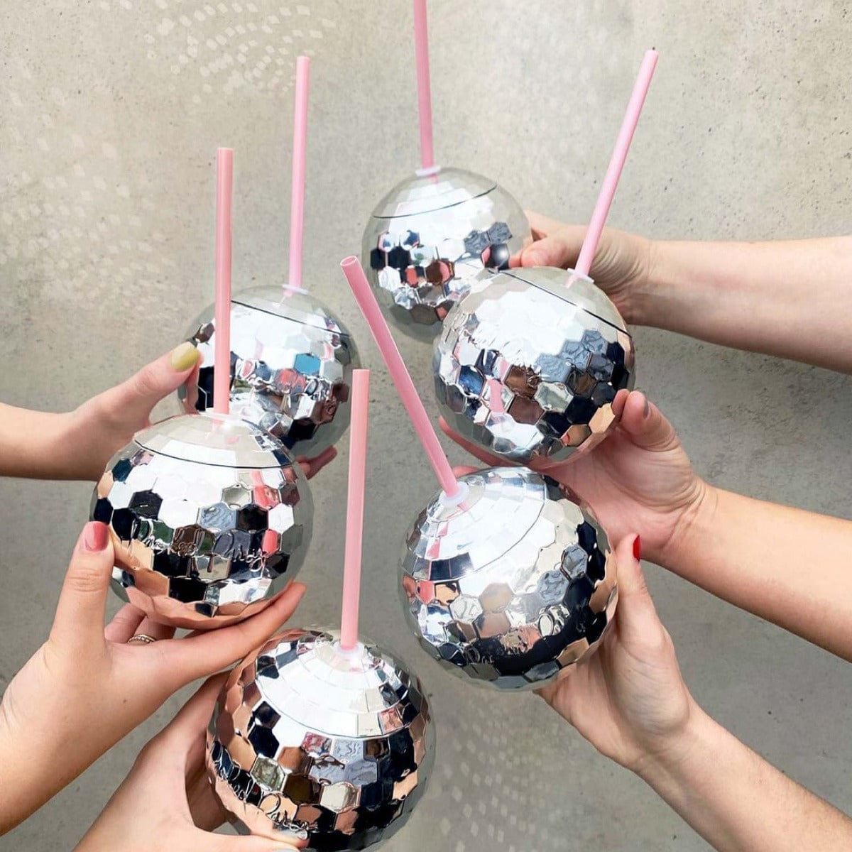 Disco Ball Sipper (Silver or Pink)