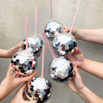 Disco Ball Sipper (Silver or Pink)