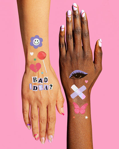 Good Idea Tats - 64 foil temporary tattoos