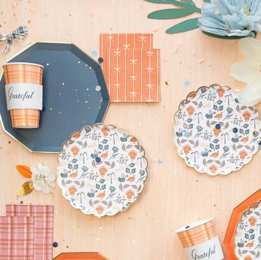 Sunkissed Orange Signature Bow Small Napkins