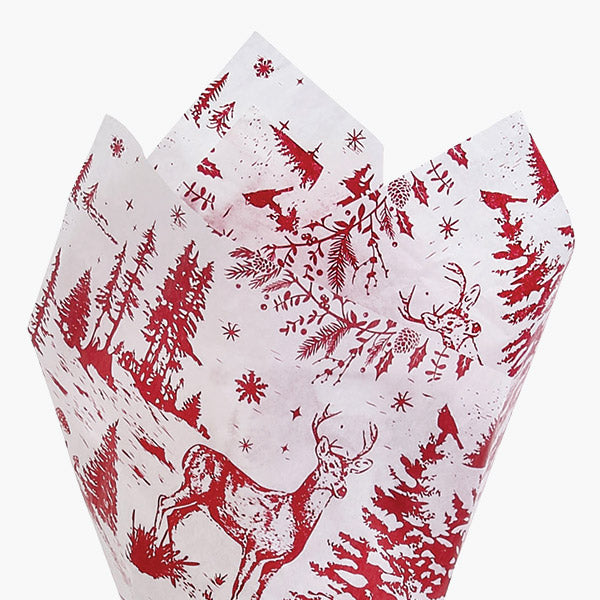 Woodland Toile Tissue Paper, 20x30"