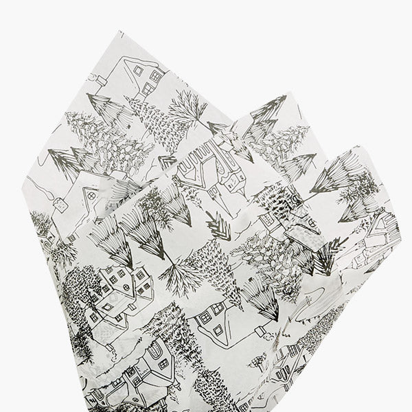 Winter Toile Tissue Paper 20x30"