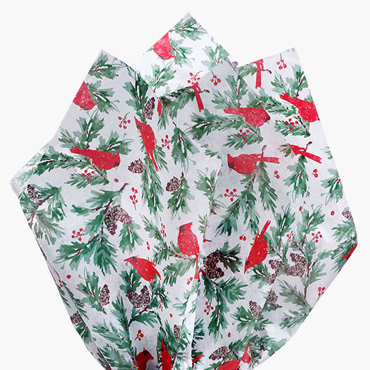 Christmas Cardinal Tissue Paper, 20x30"