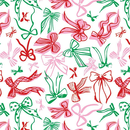 Christmas Bows Tissue Paper, 20x30"