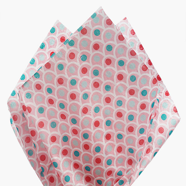 Scalloped Dots Tissue Paper, 20x30"