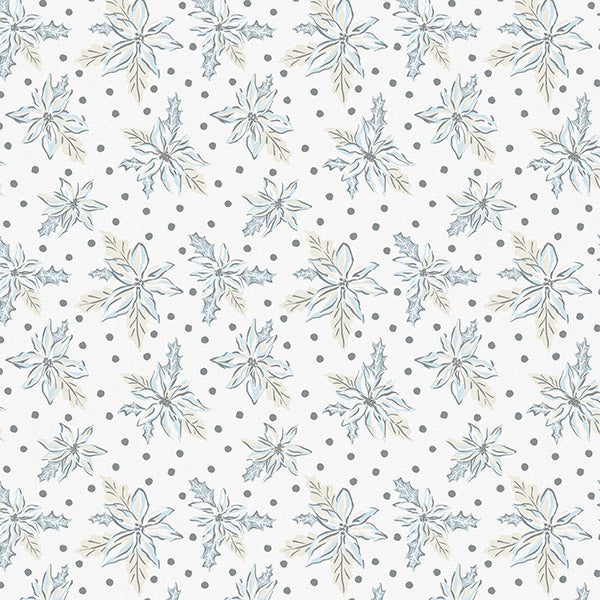 Frosted Poinsettia Tissue Paper, 20x30"