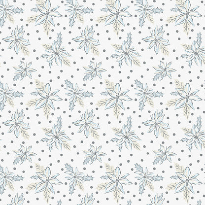 Frosted Poinsettia Tissue Paper, 20x30"