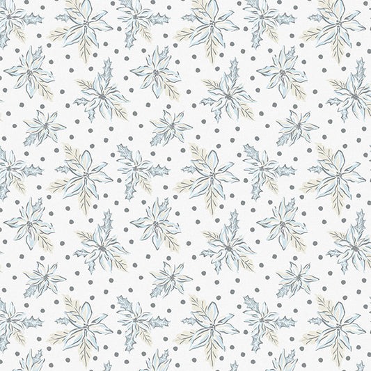 Frosted Poinsettia Tissue Paper, 20x30"