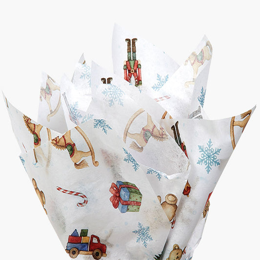 Santa's Toy Shop Tissue Paper, 20x30"