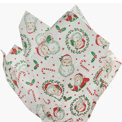 Twinkling Santa Tissue Paper, 20x30"