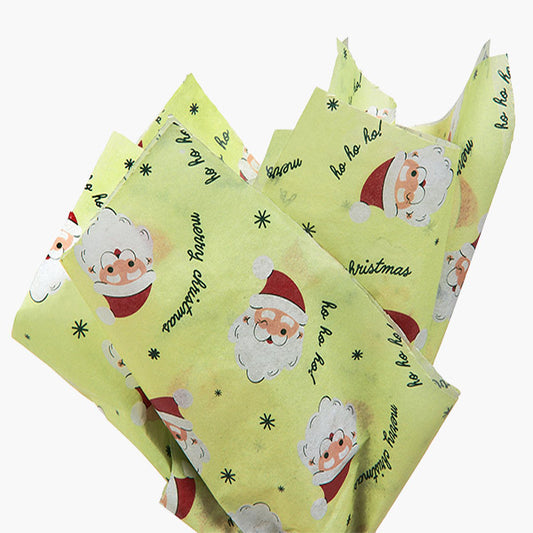 Cheerful Santa Tissue Paper 20x30"