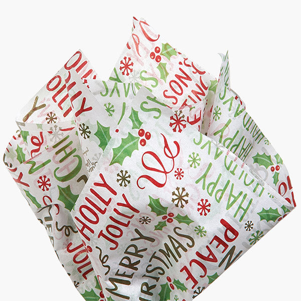 Holiday Wishes Tissue Paper, 20x30"