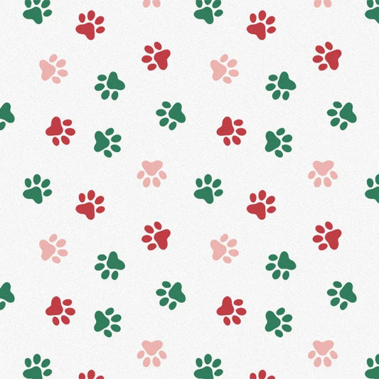 Christmas Paws Tissue Paper 20x30"