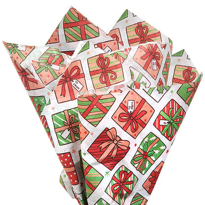 Christmas Presents Tissue Paper, 20x30"