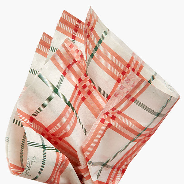 Cozy Cabin Plaid Tissue Paper, 20x30"