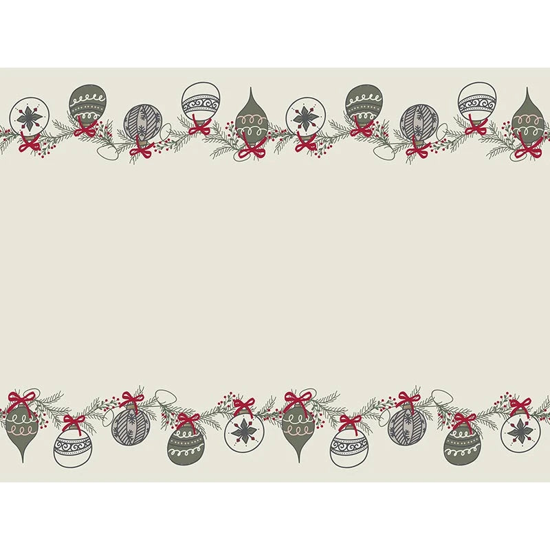 Paper Table Runner - Ornaments