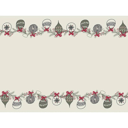 Paper Table Runner - Ornaments